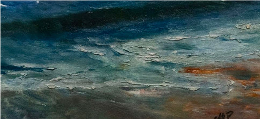 El reflejo de las nubes en las olas (detalle), 2024