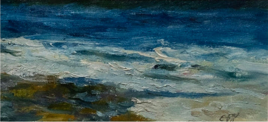 El reflejo de las nubes en las olas (detalle), 2024